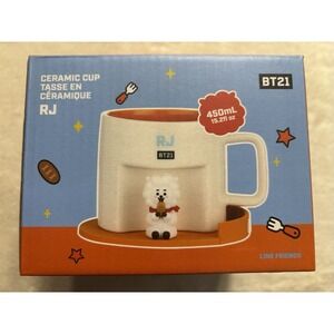 BT21 Ceramic Mug Cup Line Friend Collectable Miniso Limited Edition BTS RJ